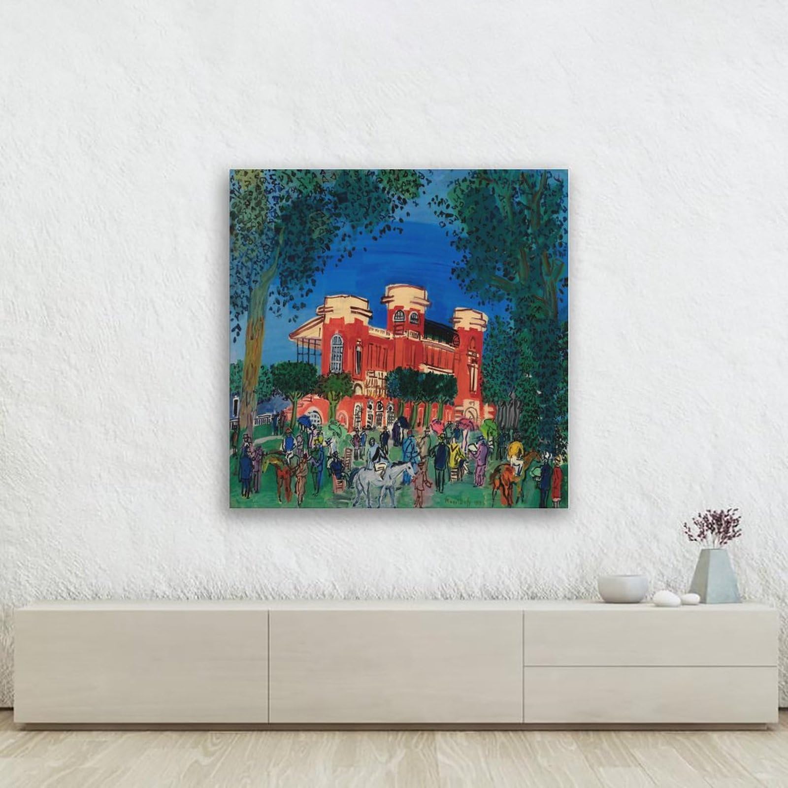 Amazon.co.jp: Raoul Dufyラウル・デュフィ画家の作品「ドーヴィル競馬