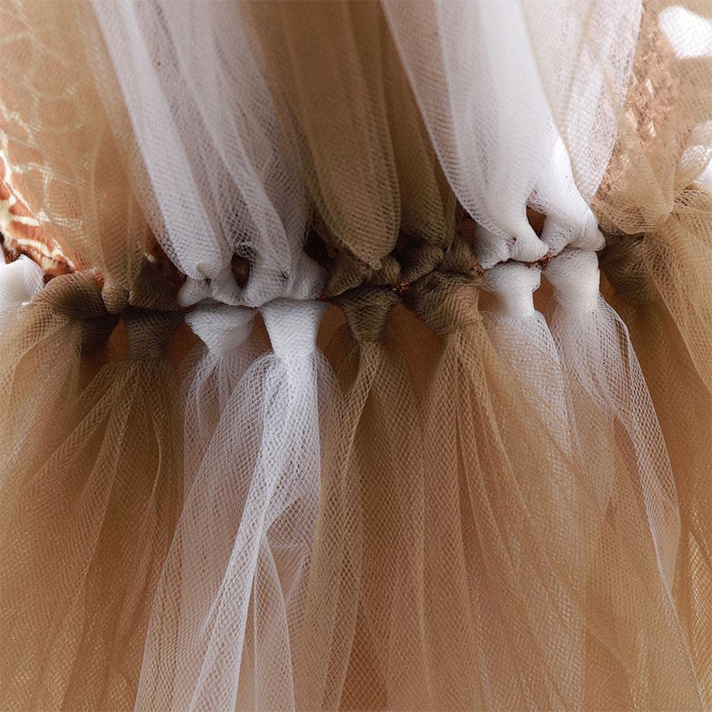 Générique Robe Tutu pour Fille, Déguisement D'animal Girafe, Ensemble D'accessoires En Polyester et Nylon Doux, Idéal pour Les Fêtes, Anniversaires, Car, XS