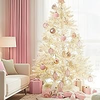 Vista 143 de DN DECONATION Deep Red Glass Christmas Ornaments, Set of 9, 3.15' Hanging Christmas Baubles for Xmas Tree Decoration, Wedding Party Gift