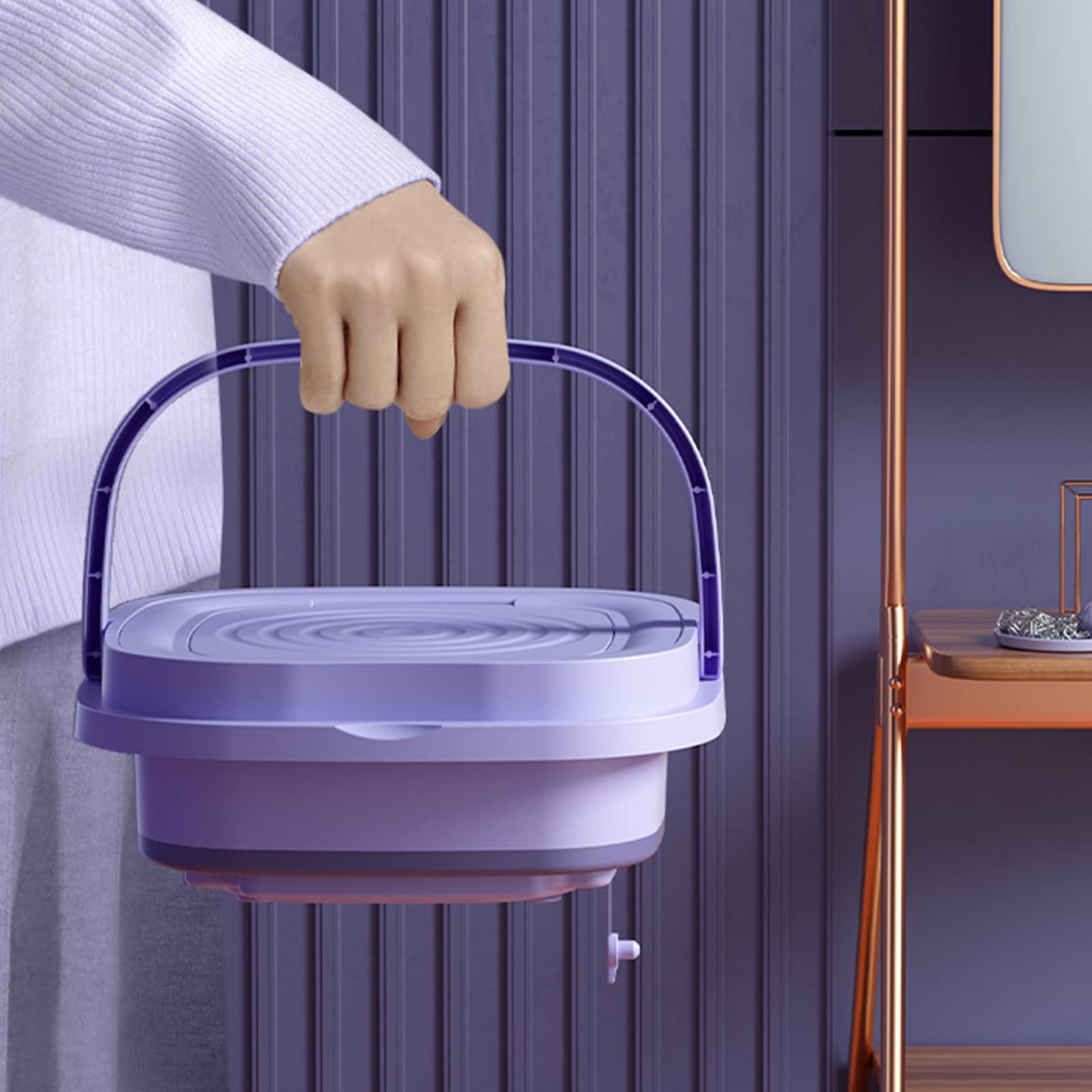 Amazon.co.jp: GENERIC ミニ洗濯機 折りたたみ式洗濯機 8L コンパクト