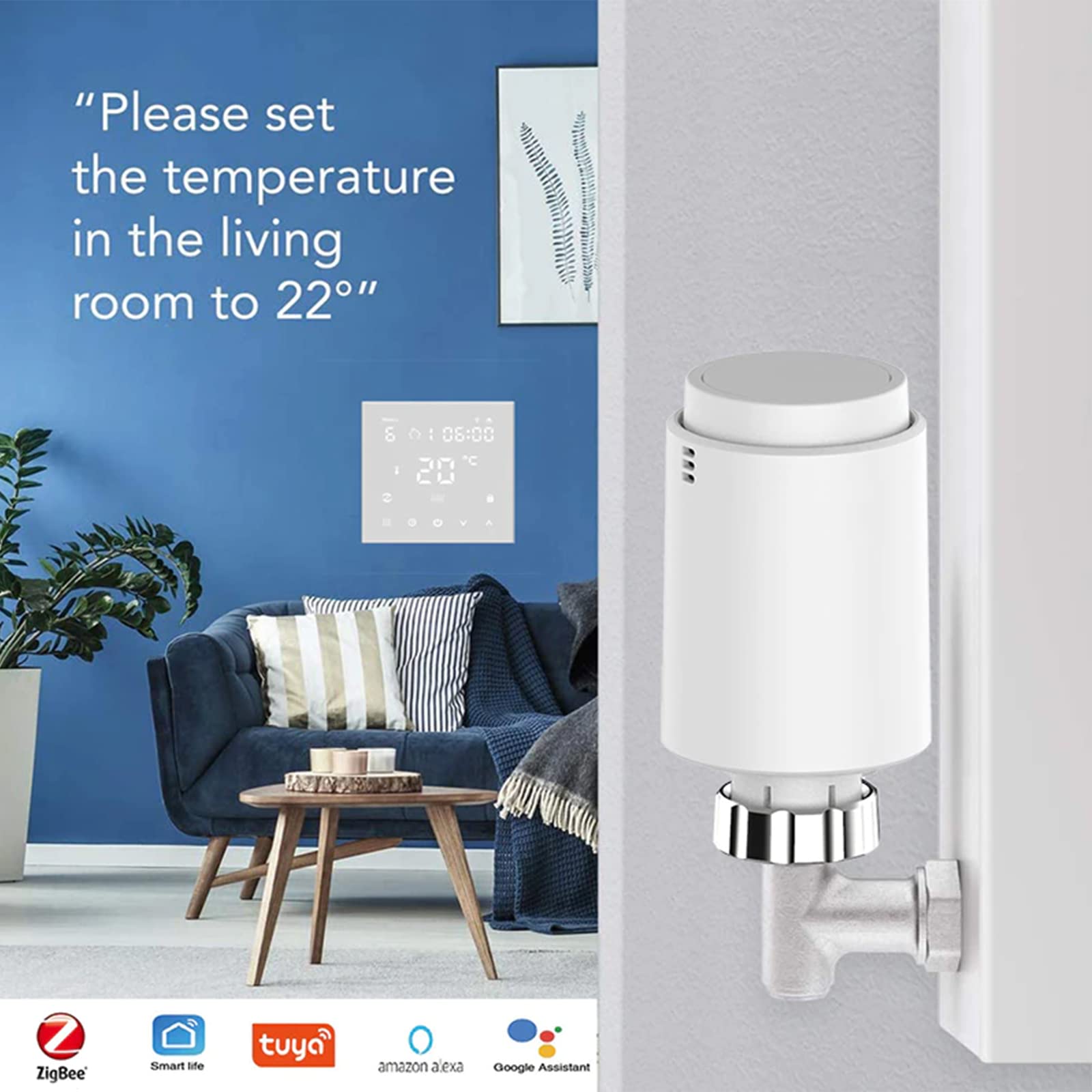 Zigbee eTRV Heizkörperthermostat, intelligentes Ventil