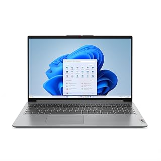 Lenovo IdeaPad 1 15IJL7 Laptop 15,6 Zoll FHD (Intel Celeron N4500, 4 GB RAM, 128 GB eMMC, Intel UHD Graphics, Windows 11 in S Mode, Microsoft 365 Personal) Tastatur AZERTY Französisch – Grau