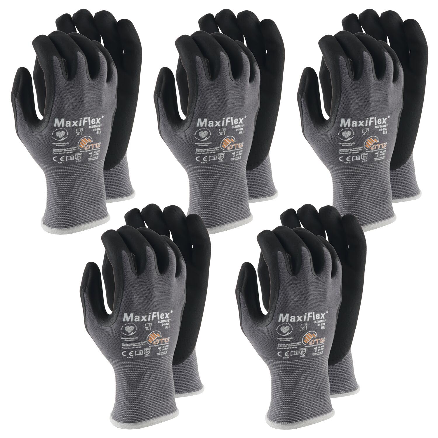 ATG Maxiflex® Ultimate 34-874 Protective Gloves, Größe 9