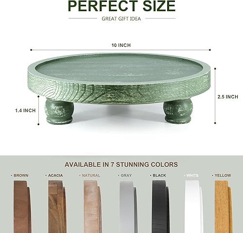 Vista 62 de EOSAHR Elevadores de madera modernos para exhibición: soporte de pedestal de granja para decoración de encimeras del hogar, cocina y baño, elegante