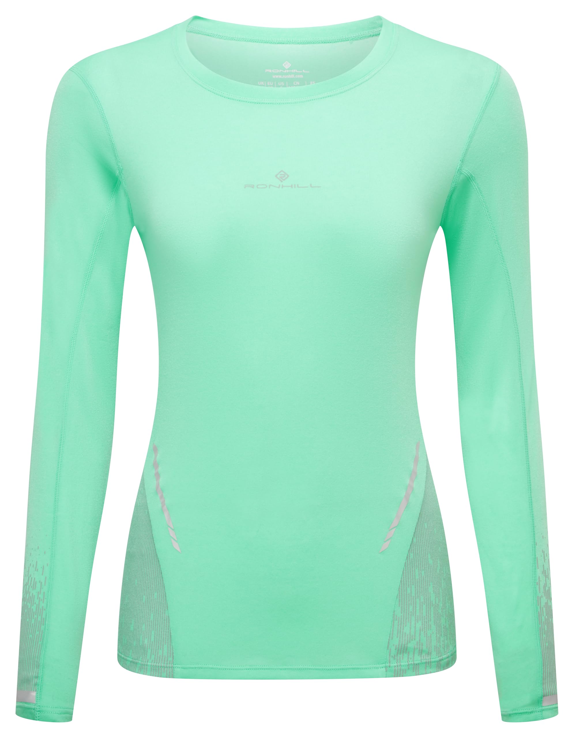 Ronhill Running, Wmn's Tech Reflect L/S Tee, Florida Marl/Reflect, 10