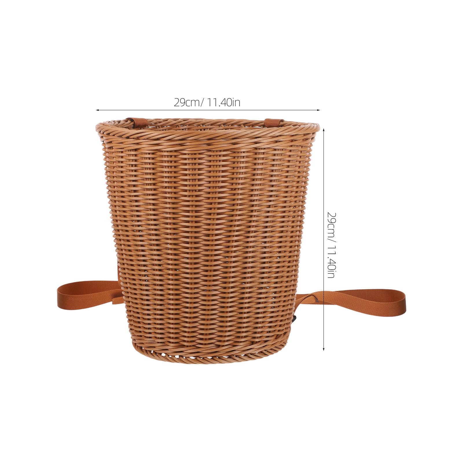 Gatuida Cesta de Picnic Tejida - Mochila de ratán sintético con Correas para los Hombros para Recoger, té, Hojas, Frutas y Acampar al Aire Libre.