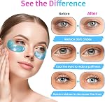 Onespring Under Patches oculaires (32 Nombre de paires) - Infusion de collagène, anti-pouffe & Traitement du cercle sombre - Luxueux soin de la peau pour les sacs sous les yeux & Fines lignes, cadeaux pour les femmes