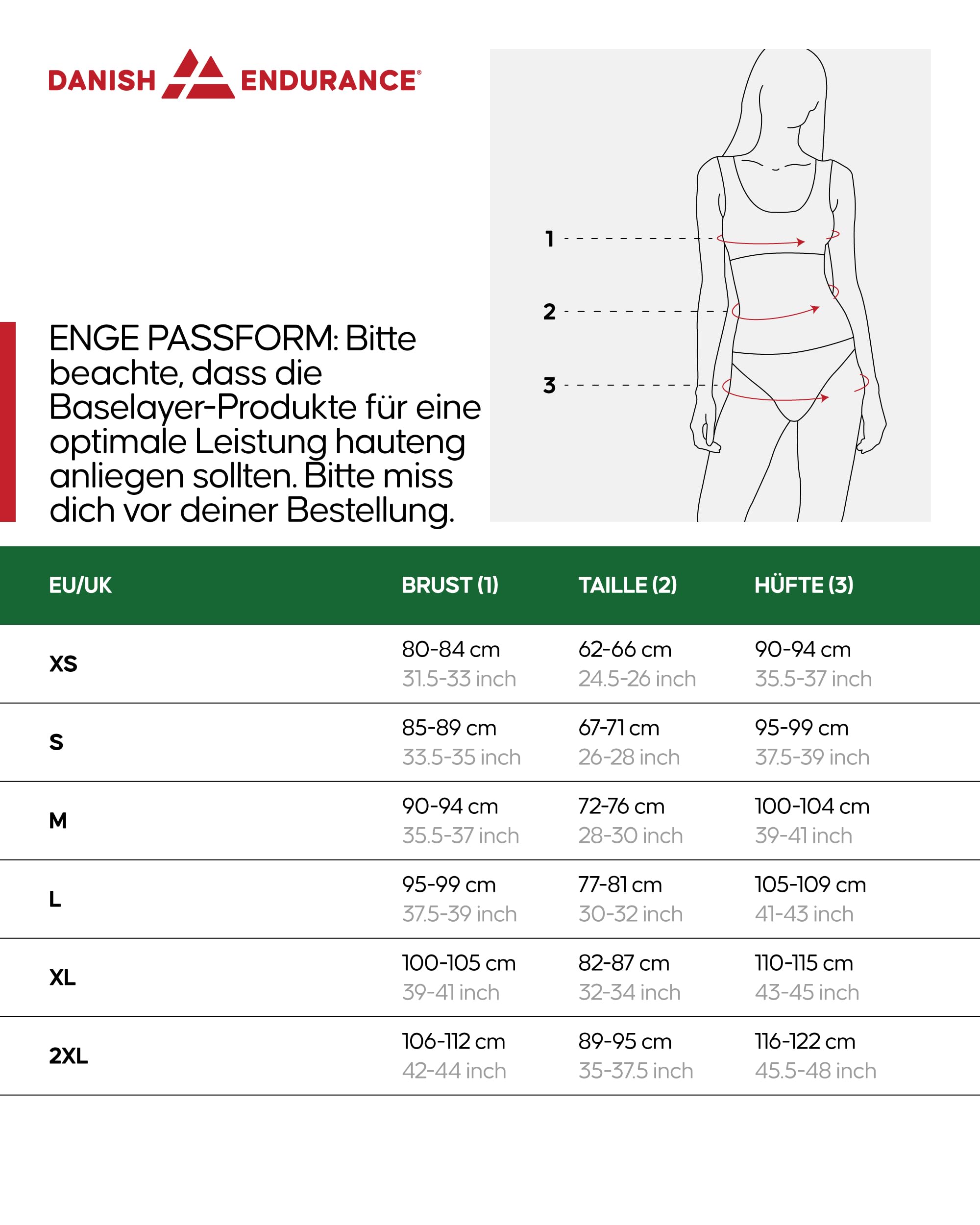 DANISH ENDURANCE Merino Shirt Langarm Damen, Premium Thermoshirt, Warm & Atmungsaktiv, Merinowolle Thermo Oberteil