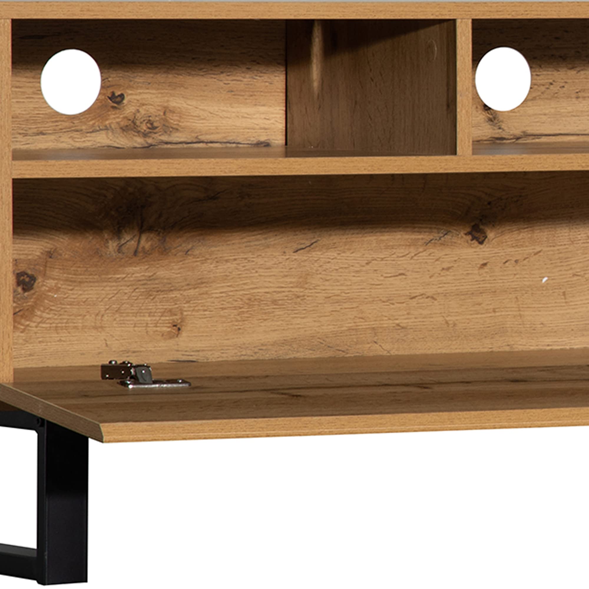 Moimhear Casa & Living, Mobili, Soggiorno, Moderno armadio TV con color blocking e venature in legno 180 cm