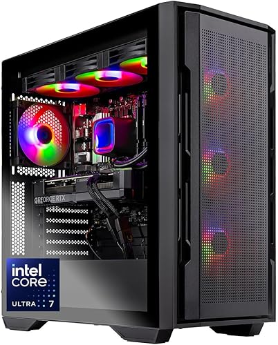 Skytech Gaming Rampage Gaming PC, Intel Ultra 7 265F 5.2GHz, NVIDIA RTX 5060 Ti, 1TB Gen4 NVMe SSD, 32GB DDR5 RAM 6000, 850W Gold ATX 3 PSU, 360 ARGB AIO, Wi-Fi, Win 11, Desktop