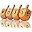 100 Natural Wood Dreidels Hanukkah Draydel with English Transliteration & 10 Instruction Cards