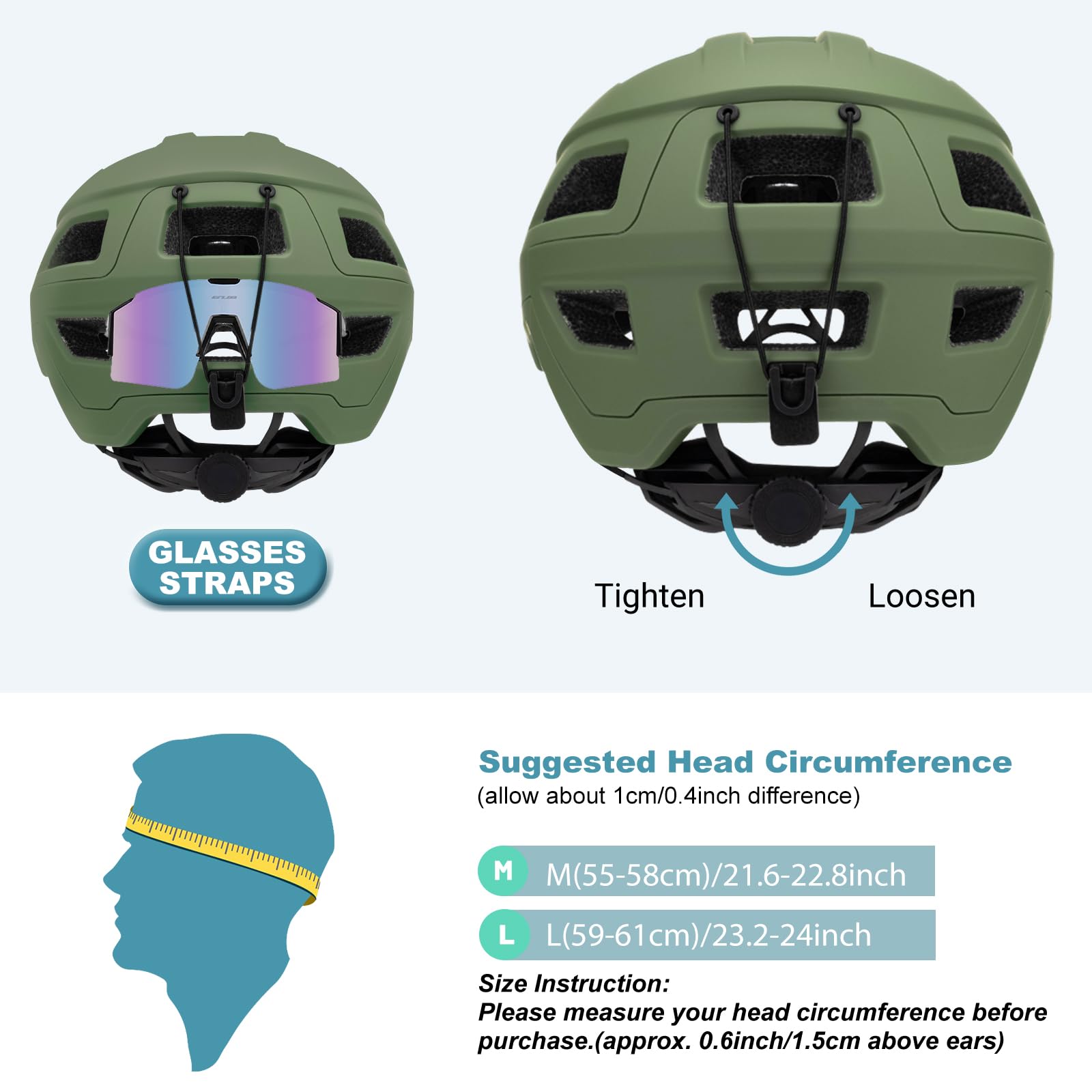 Favoto Casco da Bicicletta Mountain con Visiera - Tecnologia Double Inmould Caschi MTB Ciclismo Leggero per Adulti Certificato CE