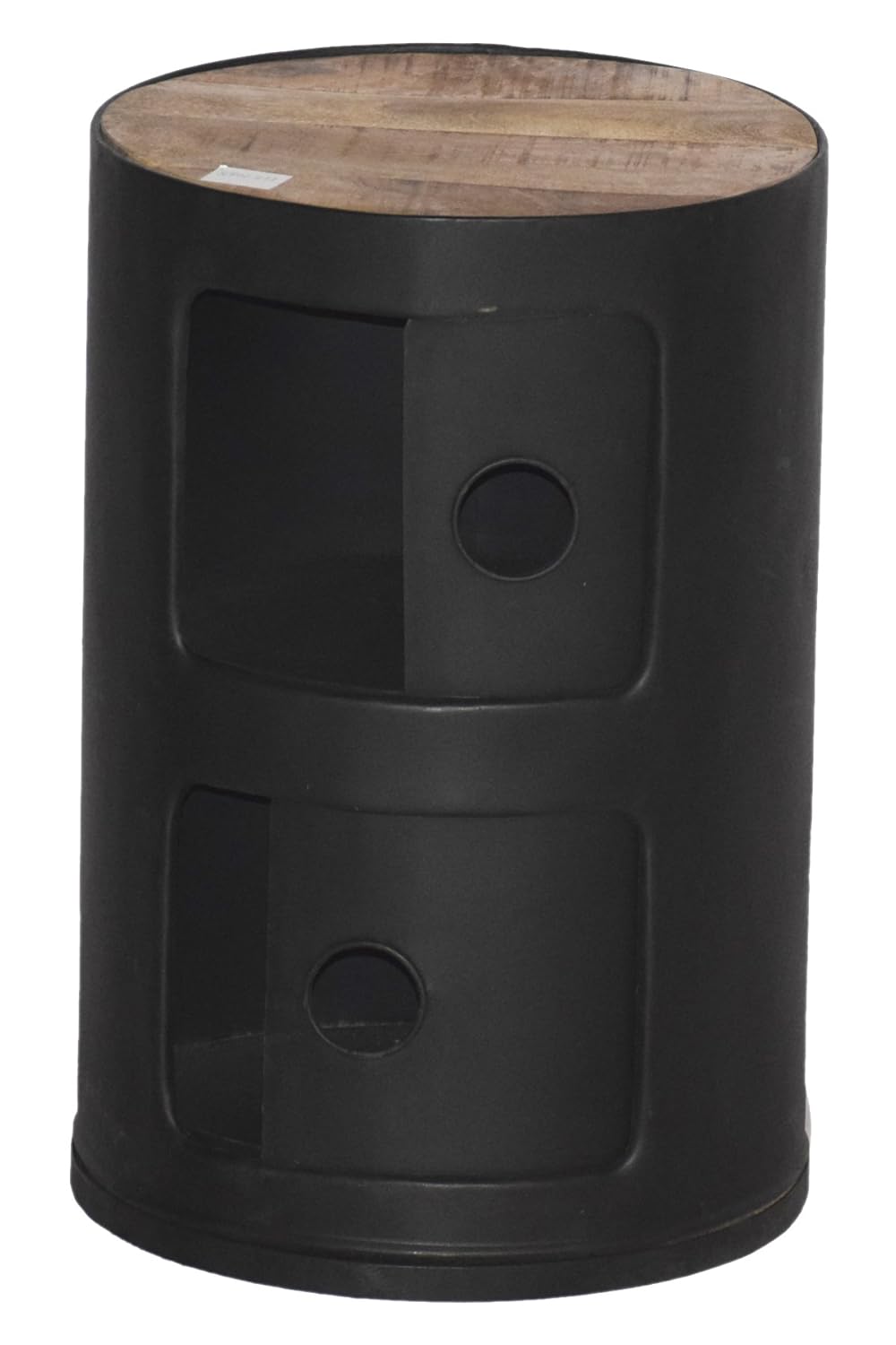 Jaitex Exports Multicolor Iron Drum Table With Sliding Door Amazon.in