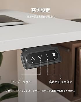 Cubiker 電動昇降デスク 120cmx60cm 高さ自由自在　人間工学 Amazon | Cubiker 電動 昇降式デスク スタンディングデスク 昇降