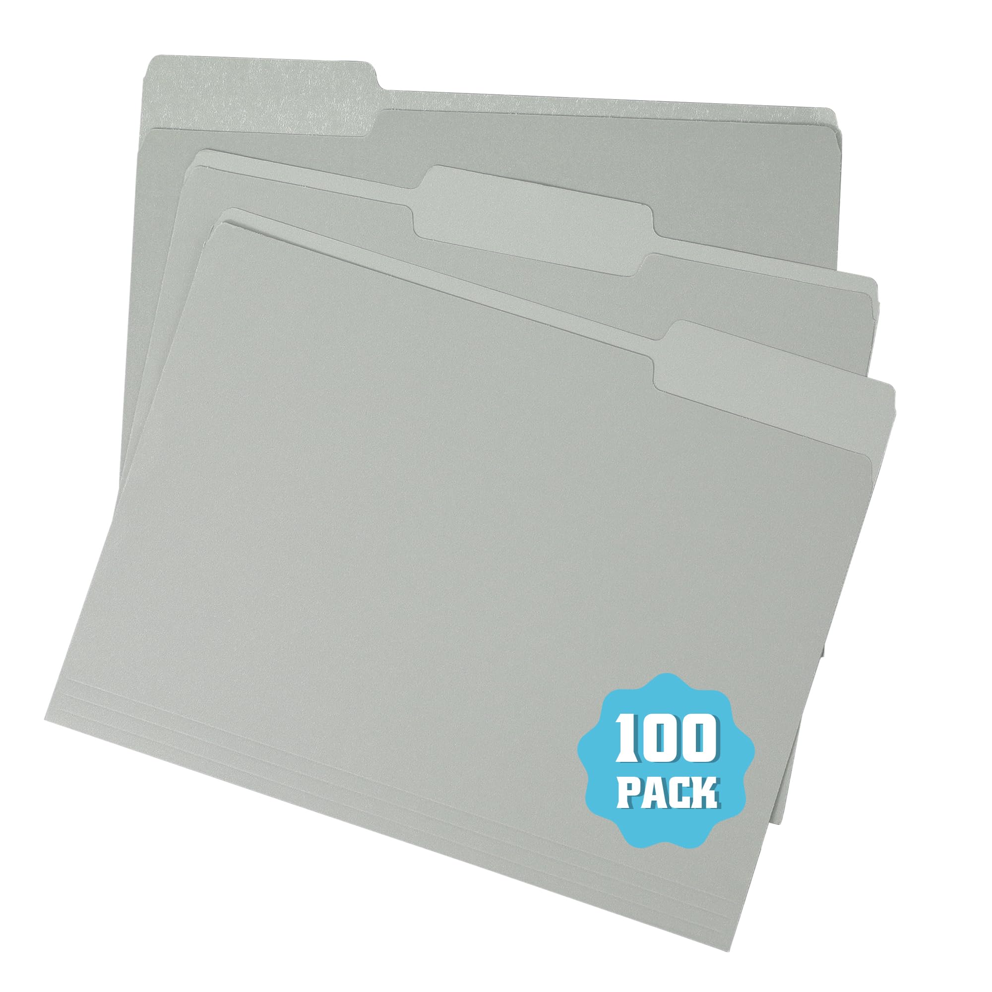 pmybupo Carpetas de archivos coloridas con pestañas, carpetas de archivos de colores, pestañas superiores de corte de 1/3, tamaño carta, papel duradero de 11 puntos, dos tonos, colores surtidos