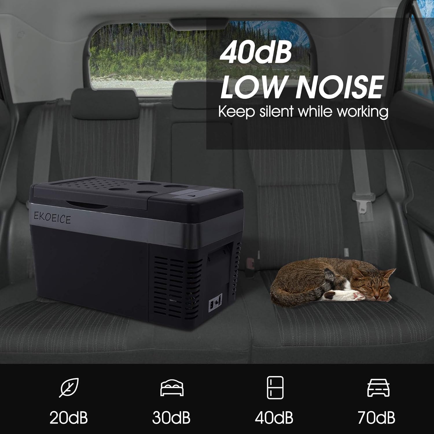 Portable Refrigerator for car 26quart (25L) Compressor freezers with 12V/24V DC and 110V/240V AC Mini car Fridge : Automotive
