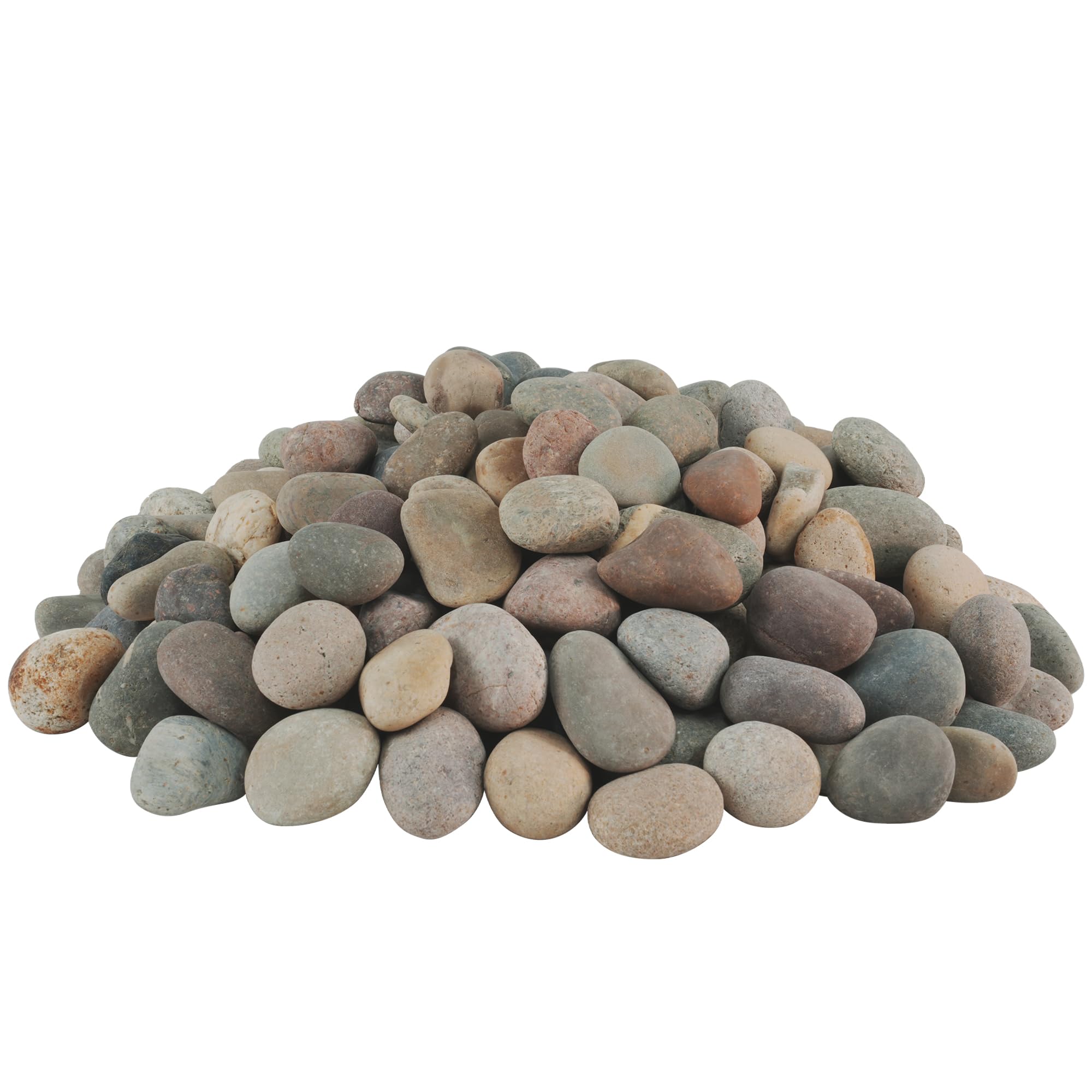 Rocas de río de 40 libras, guijarros naturales de 1 a 2 pulgadas para plantas, piedras de primera calidad seleccionadas a mano para paisajismo y diseño de jardines, peceras, macetas, caminos y