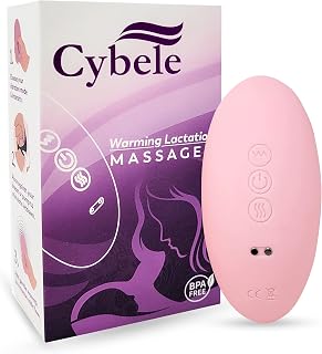 Cybele Warming Lactation Massage W/ 10 Vibration Modes, Breastfeeding Essentials Must Haves That Relieves Discomfort – New Mommy Nursing Tools for Improved Milk Flow & Comfort