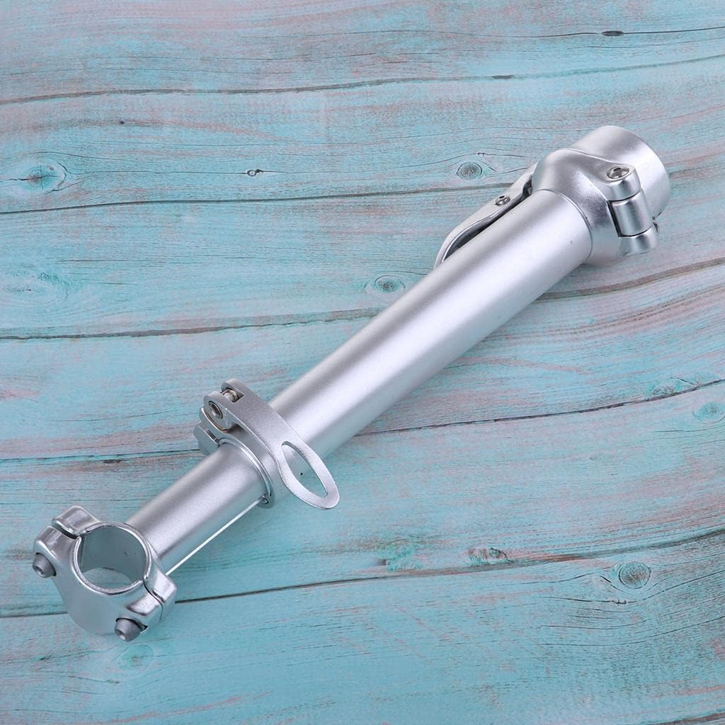 Adjustable Aluminum Alloy Bike Handlebar Stem for Electric Bikes - Weight, Quick Release, Universal Fit - Cycling Riser for Mountain, Road, and Electric Vehicles - Silver