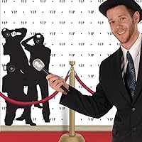 Vista 6 de Beistle Silver and Black Glittered Microphone