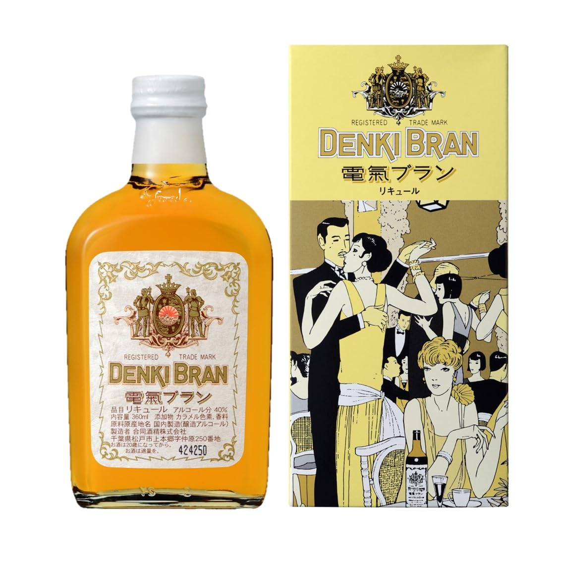 Amazon.co.jp: 合同酒精 電気ブラン 360ml [ リキュール ] : ホーム
