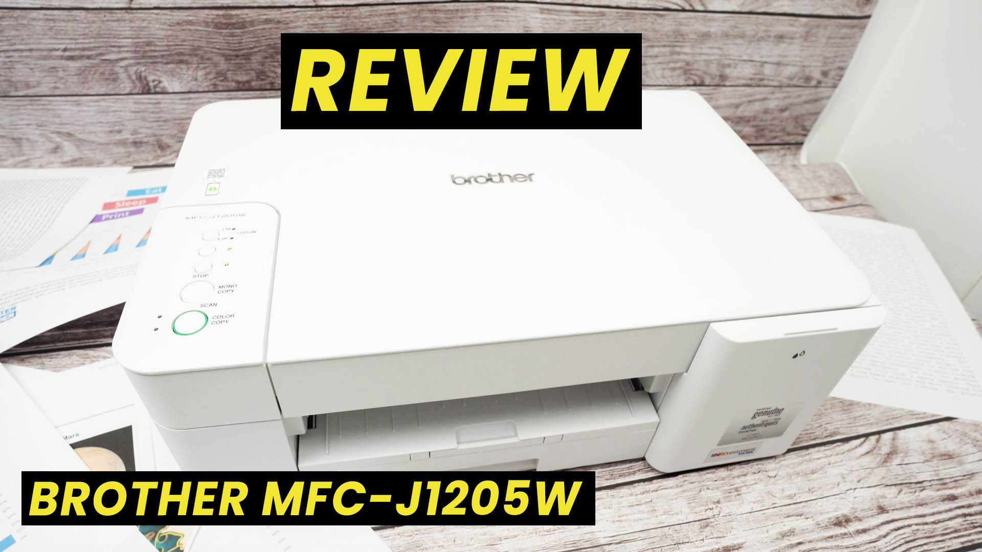 Watch My Review Of the Brother MFC-J1205w Printer on Amazon Live