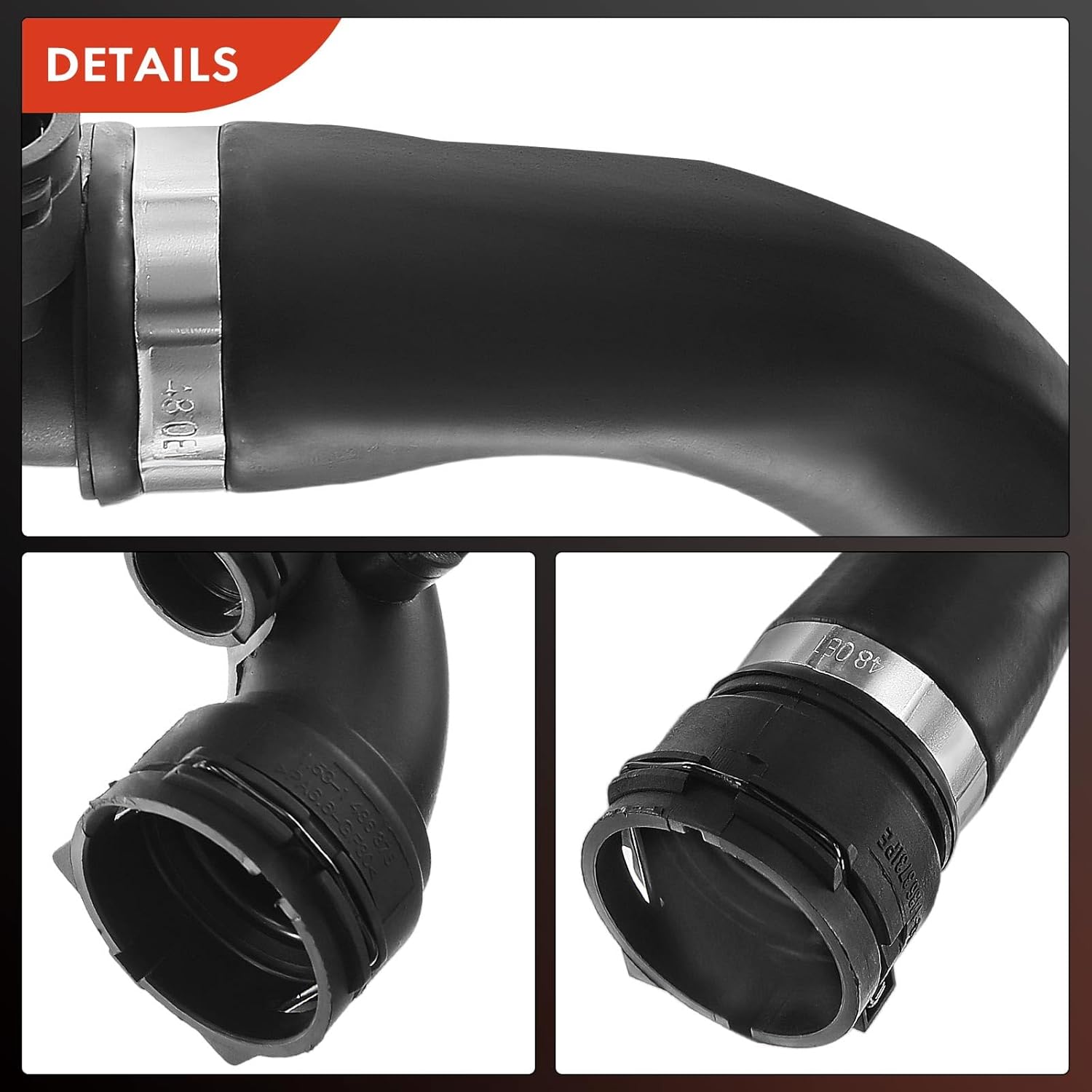 A-Premium Upper Radiator Coolant Hose Compatible with BMW X3 E83 2004 2005 2006, 2.5L 3.0L, Gas Sport Utility, Replace# 11533400207, 11 53 3 400 207