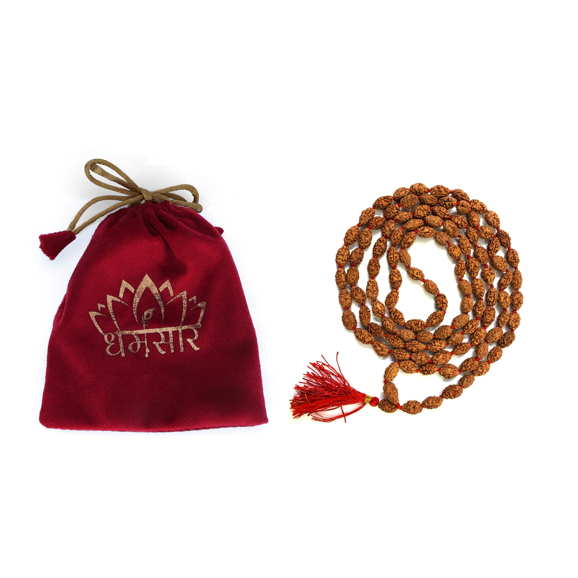 Dharmsaar 2 Face Rudraksha Original Lab Certified 108 Beads,Natural 2 Mukhi Rudraksha Japa Mala for Men and Women,Astrology Two Faced Small Rudraksha Dana Pooja Vastu-image-35