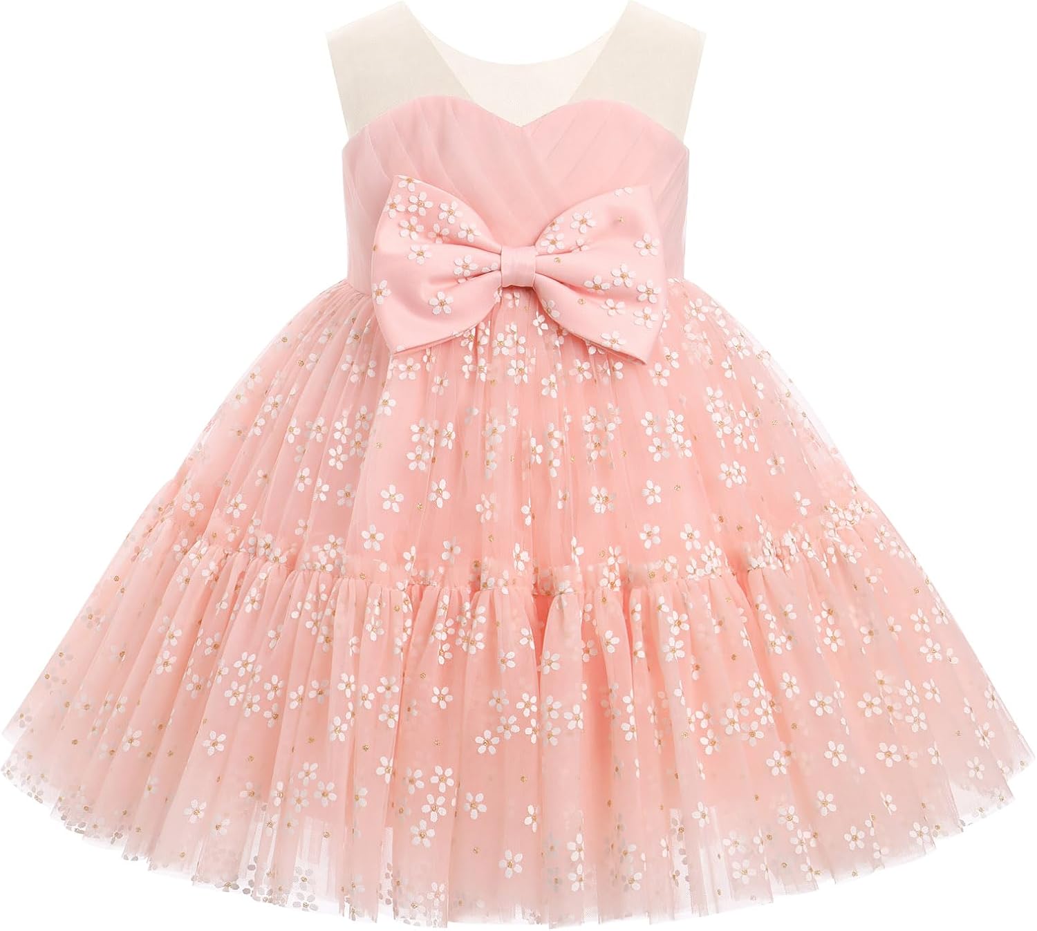 Baby Girl Daisy Strawberry Confetti Birthday Dress Pageant Tea Party Easter Outfits Toddler Princess Fancy Ball Gown