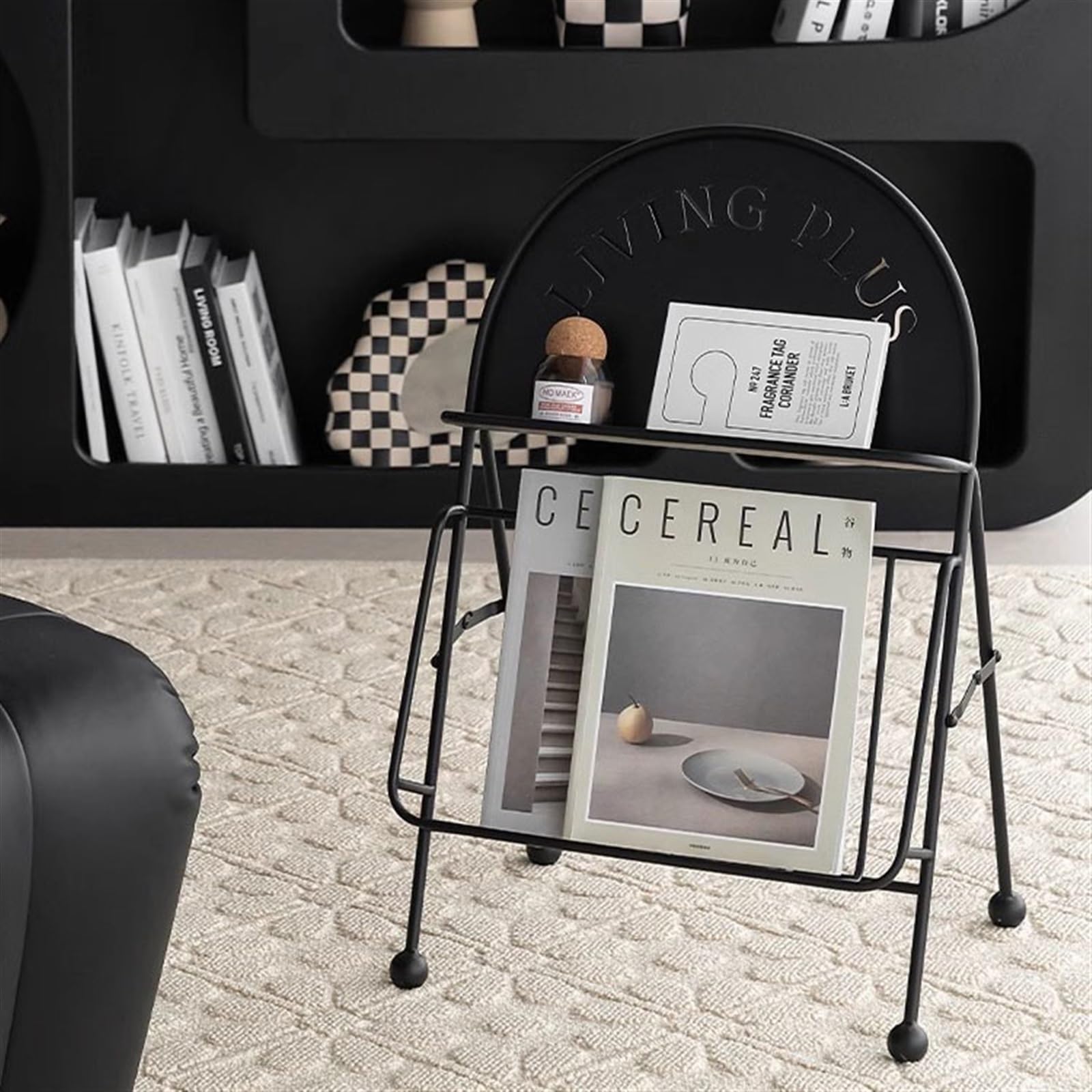 Zeitungsständer für den Boden, einfacher Zeitschriftenhalter, moderner Broschürenständer, Schreibtisch, Bücherregal, Aufbewahrungsregal, Büro, kleines Datenregal, Zeitungsständer, Ornamente,