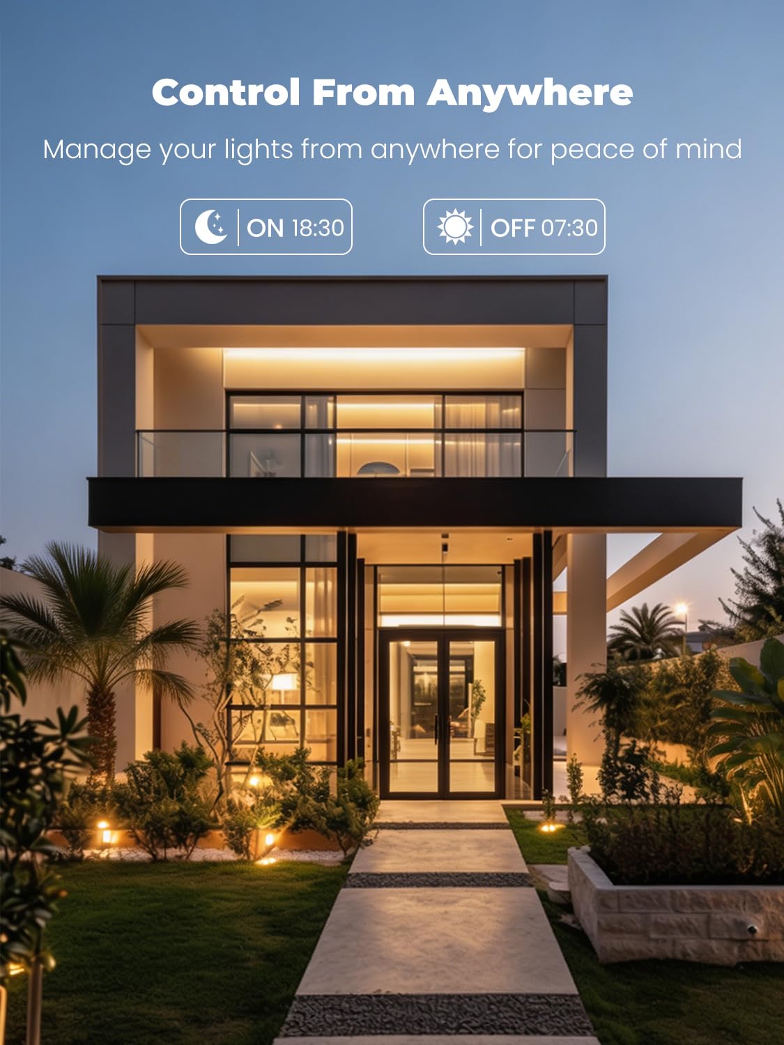 Inteligentna lampa sufitowa LED, współpracuje z Alexa i Google Home, ściemniana z regulowaną temperaturą barwową (3000 K-6500 K), nowoczesny design z 6 pierścieniami do salonu, sypialni, czarna