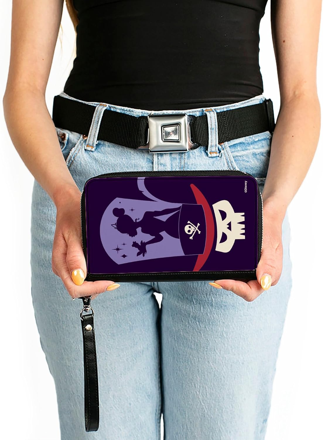 Buckle-Down Disney Wallet, Zip Around, The Princess and the Frog Dr Facilier Tiana Top Hat, Vegan Leather - Image 3