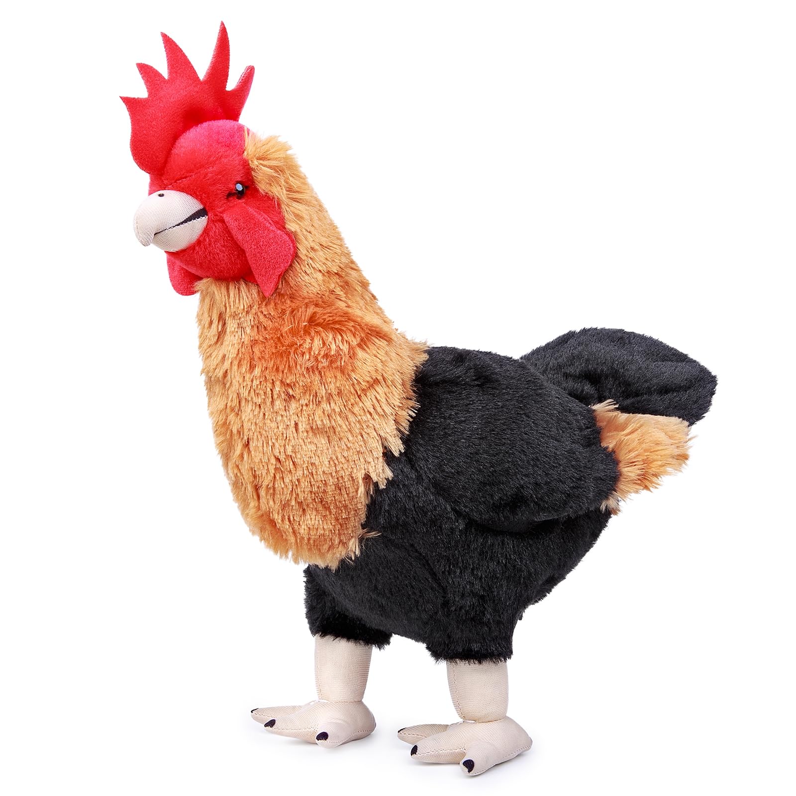 FRANKIEZHOU Realistic Rooster Toy -Black 14”,Lifelike Hen Stuffed