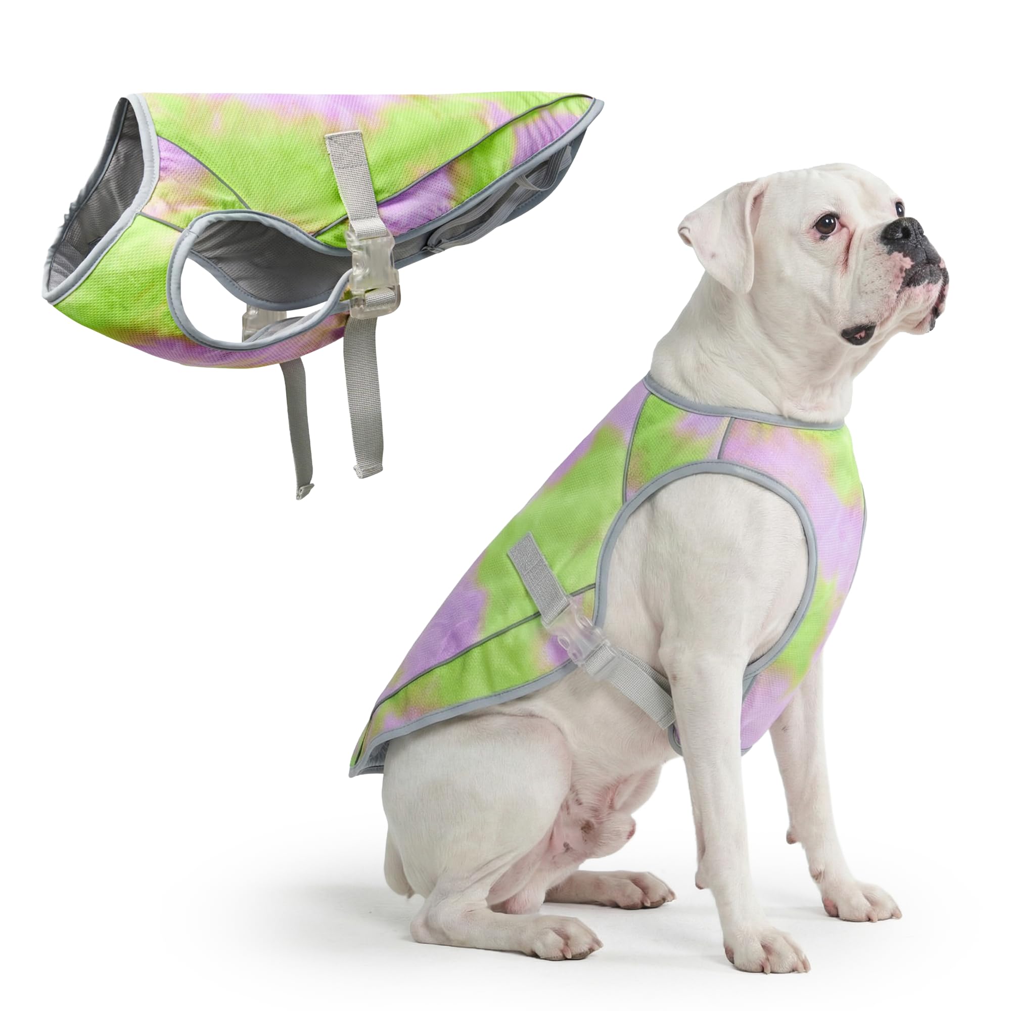 Spark Paws Dog Cooling Vest - Evaporative Summer Cooling, SPF-50 Protection