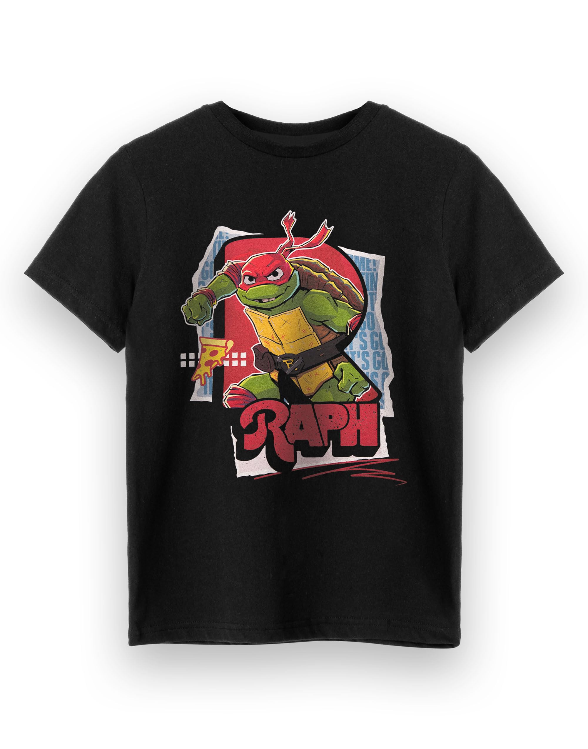 Teenage Mutant Ninja Turtles (13-14 Years) Short Sleeved T-Shirt (Boys Black)