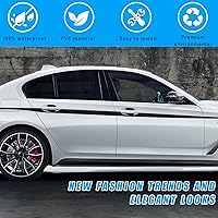 Vista 4 de Ziciner 4 calcomanías para manija de puerta de automóvil, textura de fibra de carbono, películas protectoras para manija de puerta automática