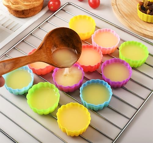 Miniatura 7 de Vasos de silicona reutilizables para hornear, forros de silicona de tamaño mini de 2 pulgadas para hornear, forros reutilizables para muffins,