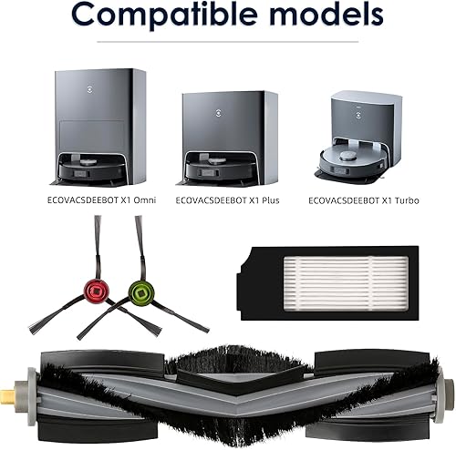 Miniatura 6 de (10 piezas) piezas de repuesto compatibles con ECOVACS DEEBOT DEEBOT X1 OMNI X1 PRO OMNI X1 OMNI T10 OMNI Kit de accesorios para aspiradora