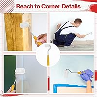 Vista 5 de Nuogo 120 Pcs 2 Inch Foam Paint Roller High Density Foam Roller Mini Paint Roller Refills Paint Edger Tool for Walls Brings Smooth Finishes Flat