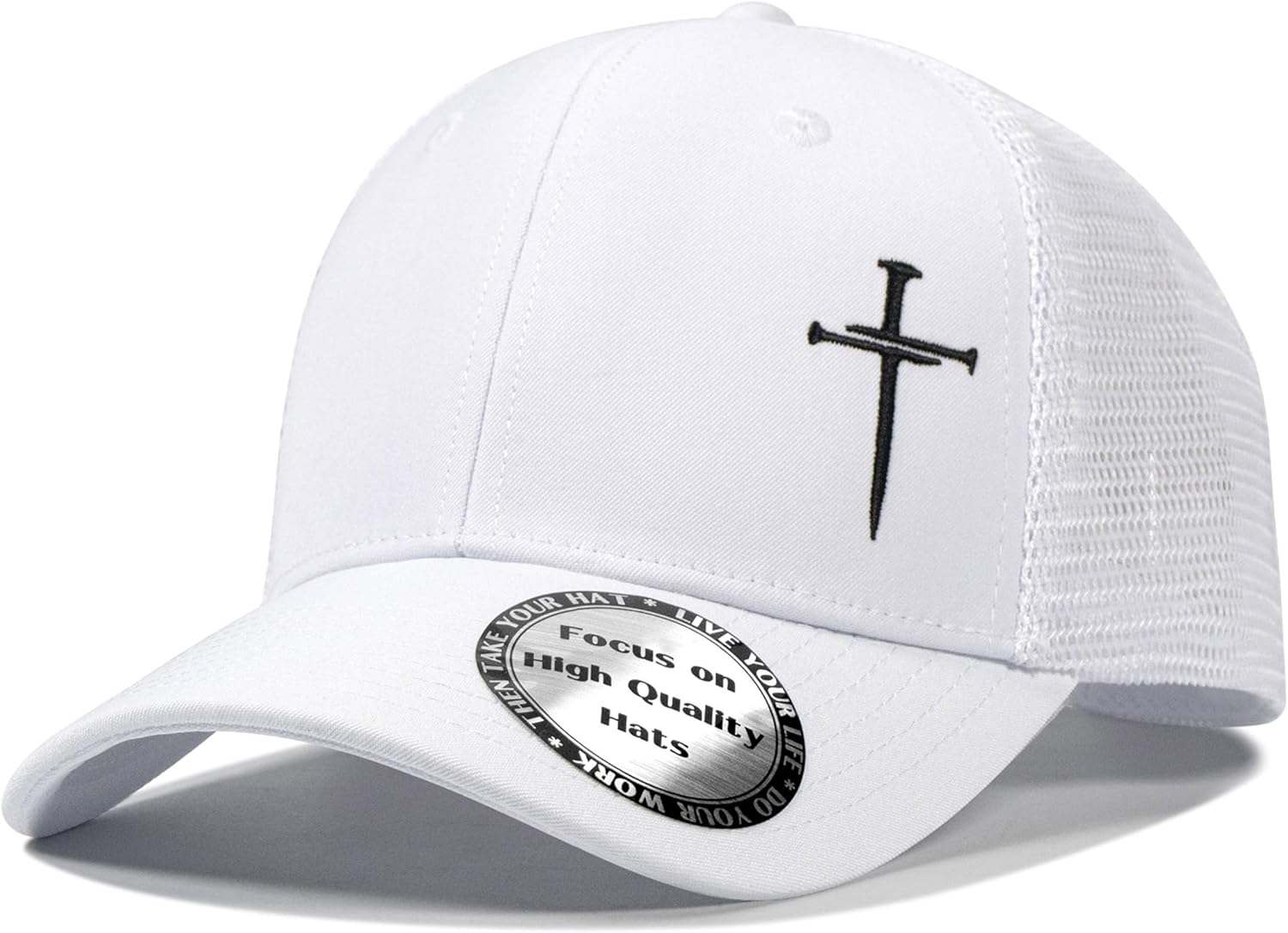 Christian Hats for Men Women,Jesus 3 Nail Cross Hat Christian Religious Gifts for Birthday/Christmas - Image 2