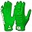 Nxtrnd G1 Youth Football Gloves, Kids Sticky Receiver Gloves (Green, Youth Medium)