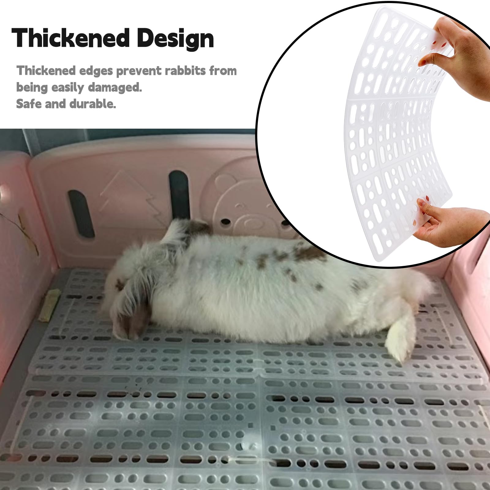 Plastic Rabbit Mat Snapklik.com : 8 Pcs Rabbit Feet Pad Plastic Bunny Cage Floor Mat Foot ...