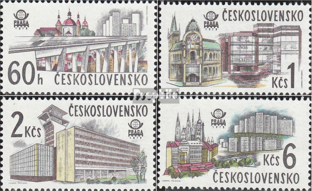 Prophila Collection Briefmarken Tschechoslowakei Block36 – 1978 Prager Altstadt, Postfrisch MNH