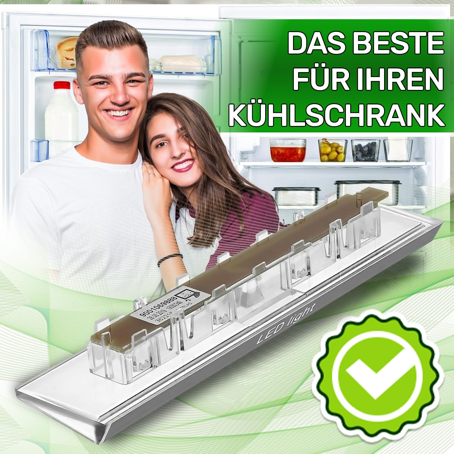 Listwa LED do lodówki z zamrażalnikiem z oryginalnym kodem 10003924 10024820 00628627 628627 dla Bosch dla Siemens - MADE IN GERMANY - ONIX TECH