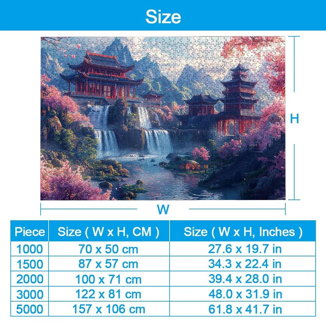Puzzle 2000 Pièces Adultes, Puzzle 2000 Pieces Paysage, Cadeau Femme -2154