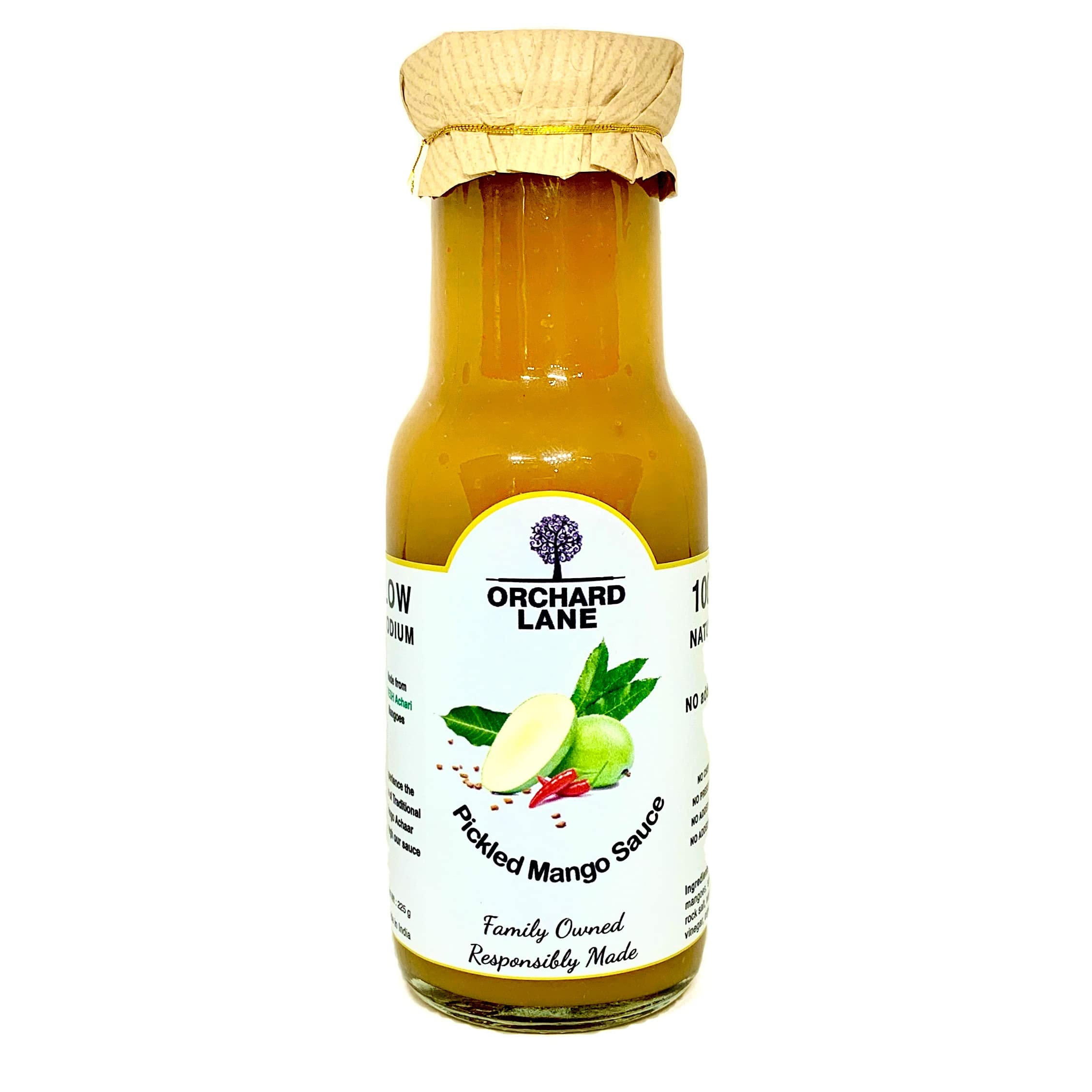 Sponsored Ad - Orchard Lane Pickled Mango Sauce | Achari No-Oil Dip & Cooking Sauce | No Sugar No Preservatives | 230gm Glass jar Pack of 1