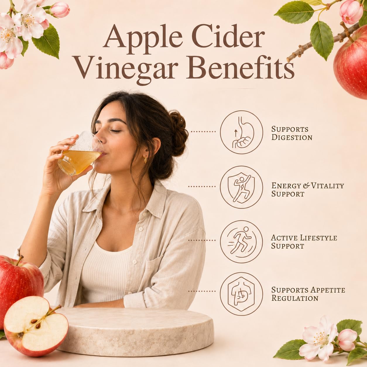 SVATV Vinagre de sidra de manzana natural en polvo 227g Sin gluten 75 porciones