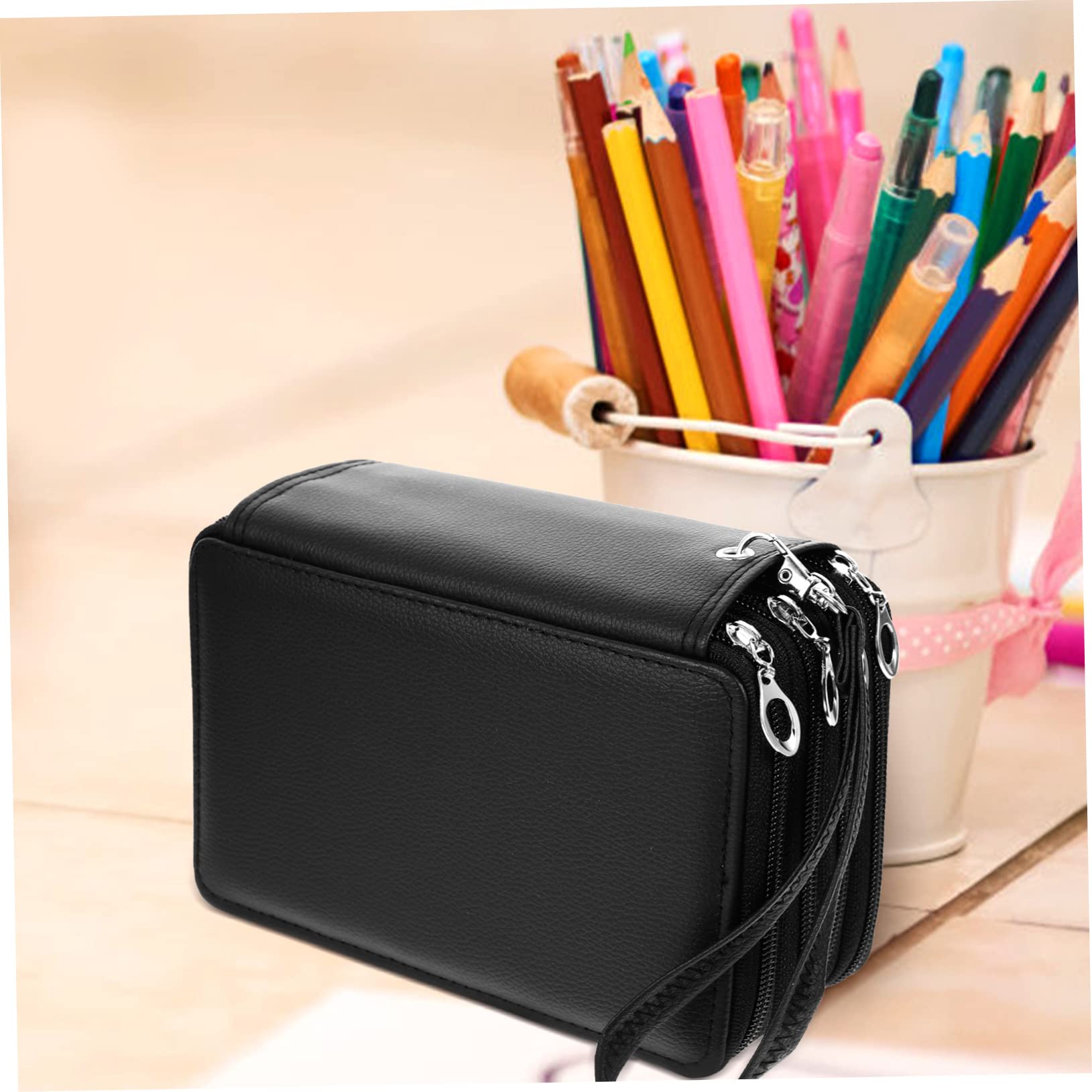 Anneome Astuccio Portapenne Cerniera Astuccio Portapenne Strati Organizer Per Cancelleria Contenitore Per Matite Borsa Per Cancelleria Leggera