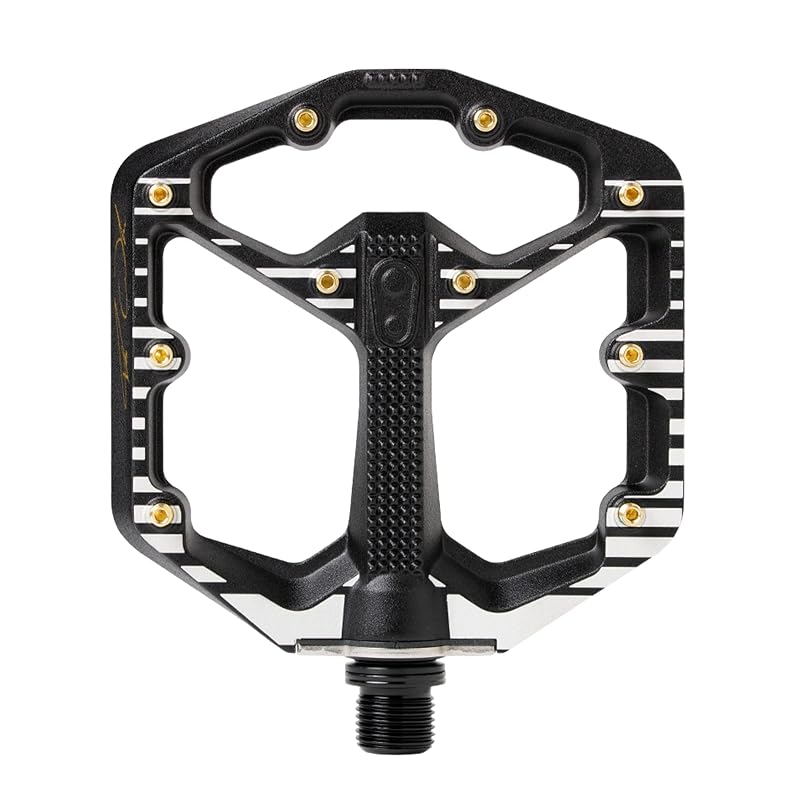 Pedais plataforma flat para MTB Crankbrothers Stamp 7 Fabio Wibmer Edition em alumínio, tamanho Small, par