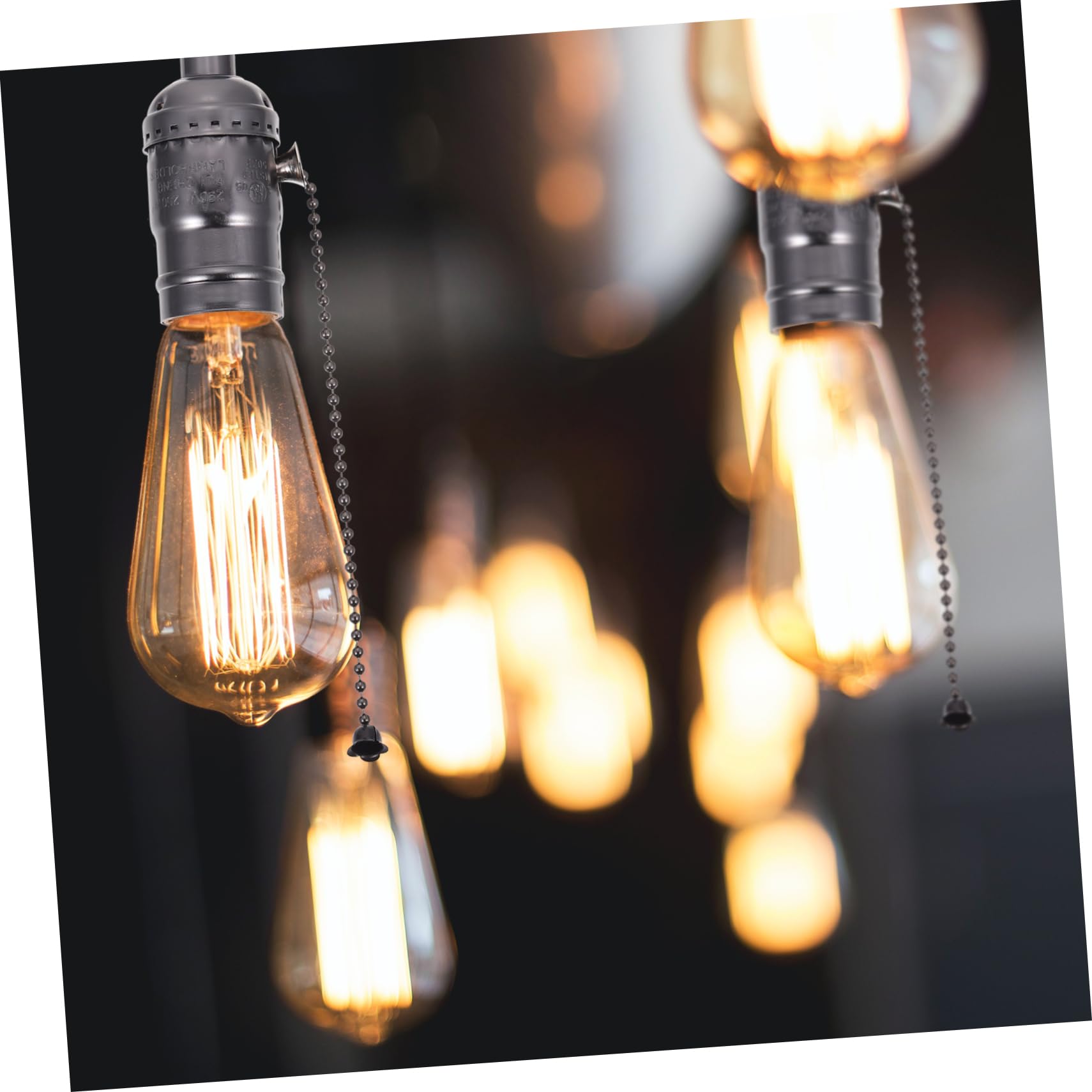 Portalampada Vintage In Alluminio E Rame E27 - Con Interruttore Girevole, 220V, Per Lampade Retr&ograve; E LED (Set Da 2)